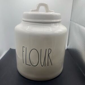 Rae Dunn Cream Ceramic 'FLOUR' Canister